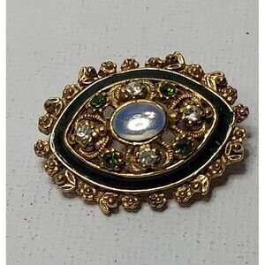 Vintage Florenza Moonstone opal 1 1/8 x 7/8 in